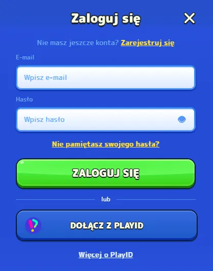 Logowanie w Pistolo kasyno